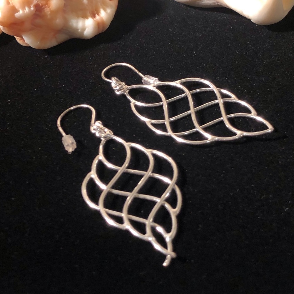 Sterling Silver Earrings, Bright Wings in Motion! - Picture 4 of 8